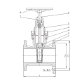 MADE IN CHINA PN10 PN16 Z45X BS5163 Soft Seal flange ductile iron gate valve